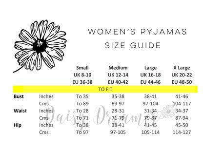 Women's Jaguar Jungle Leopard Print Long Pyjama Set Button Up Soft Breathable Viscose Loungewear Sleepwear Relaxing PJ Set by Daisy Dreamer