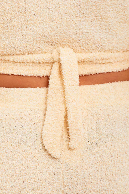 Women's Ultra Soft Teddy Fleece Loungewear Set Long Sleeve Wrap Top and Stretch Fit Pants Ideal for Relaxing and Sleeping Daisy Dreamer